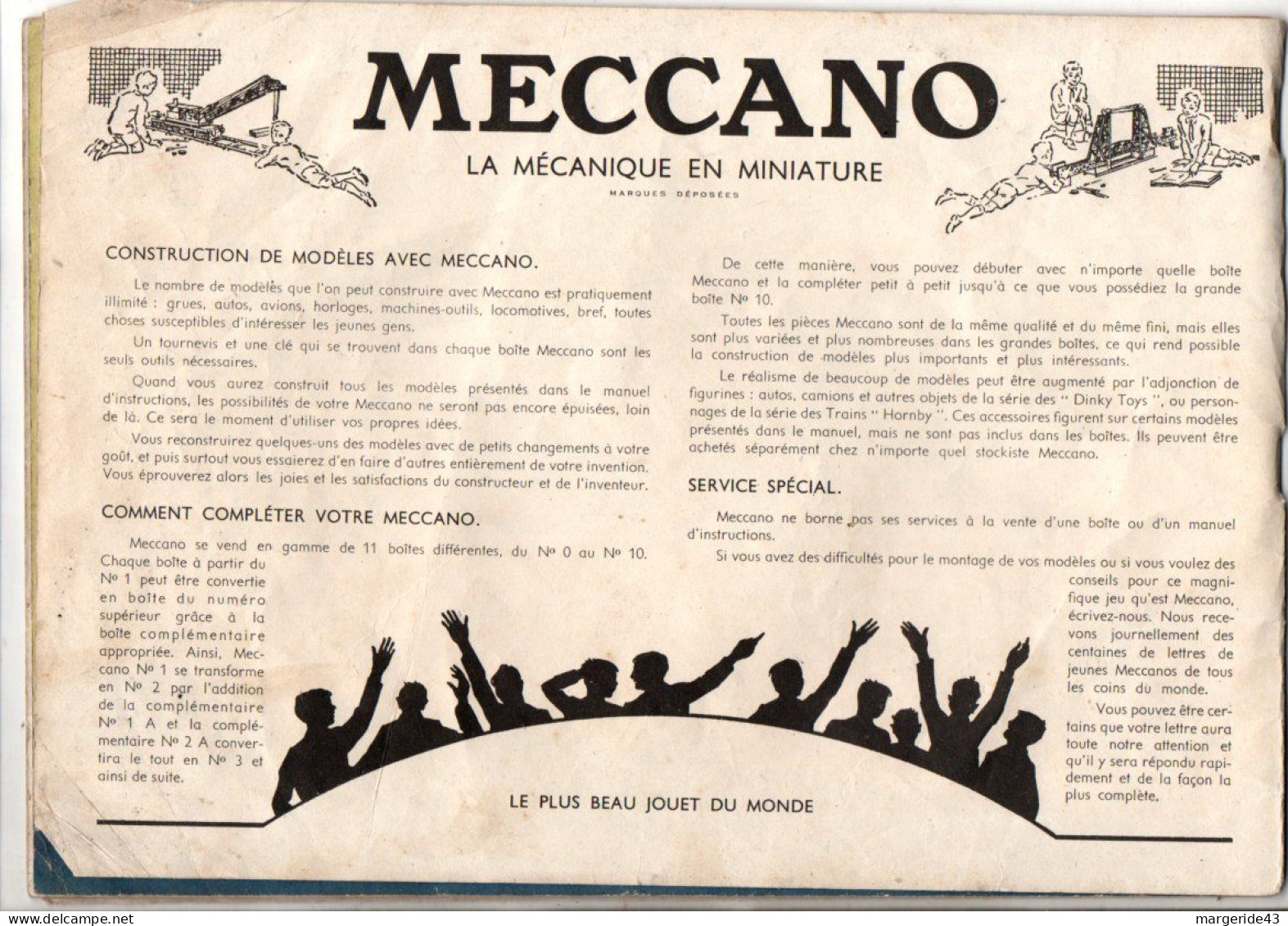 MECCANO CATALOGUE ET MANUEL D'INSTRUCTION N°2 - France