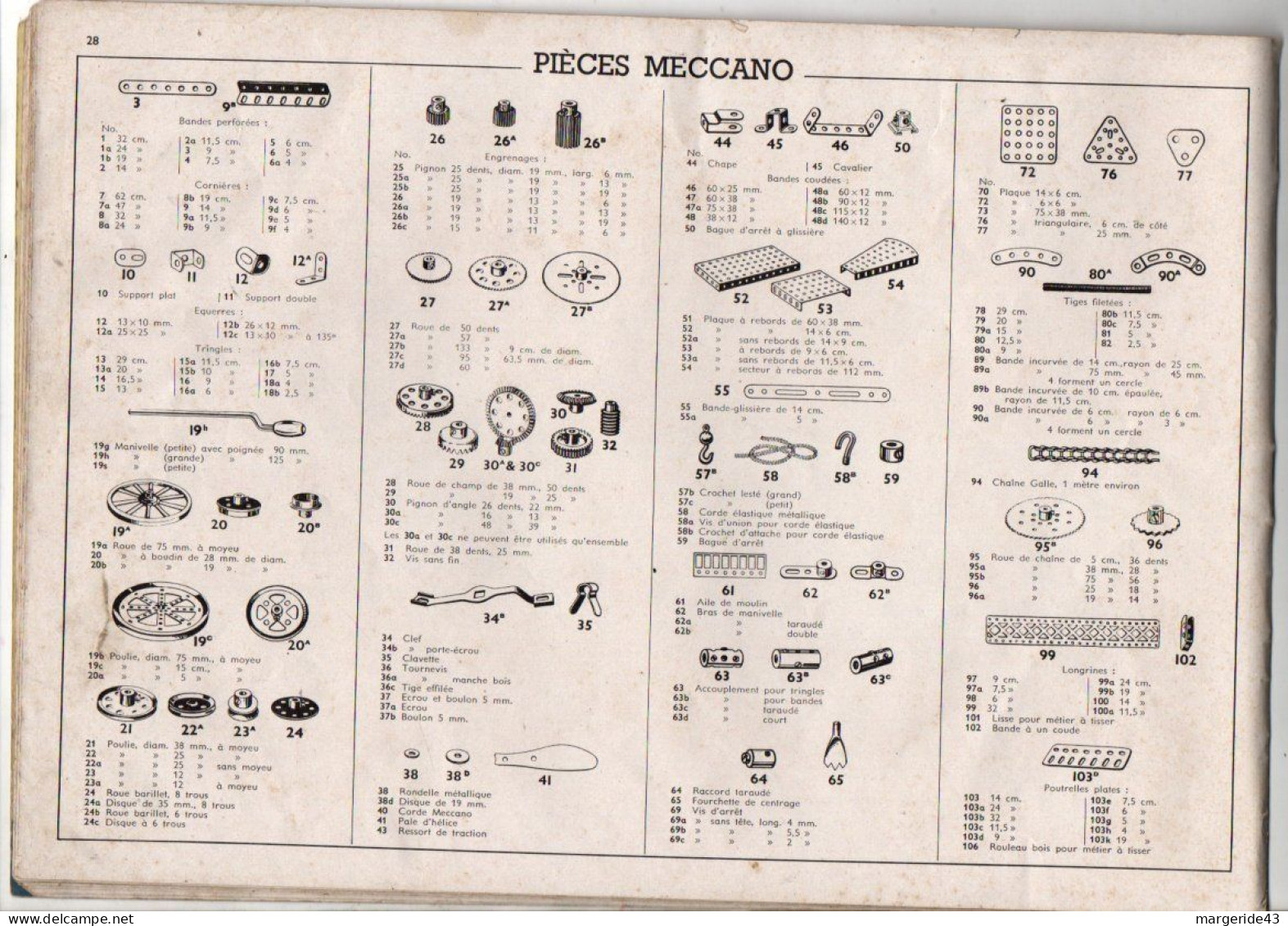 MECCANO CATALOGUE ET MANUEL D'INSTRUCTION N°2