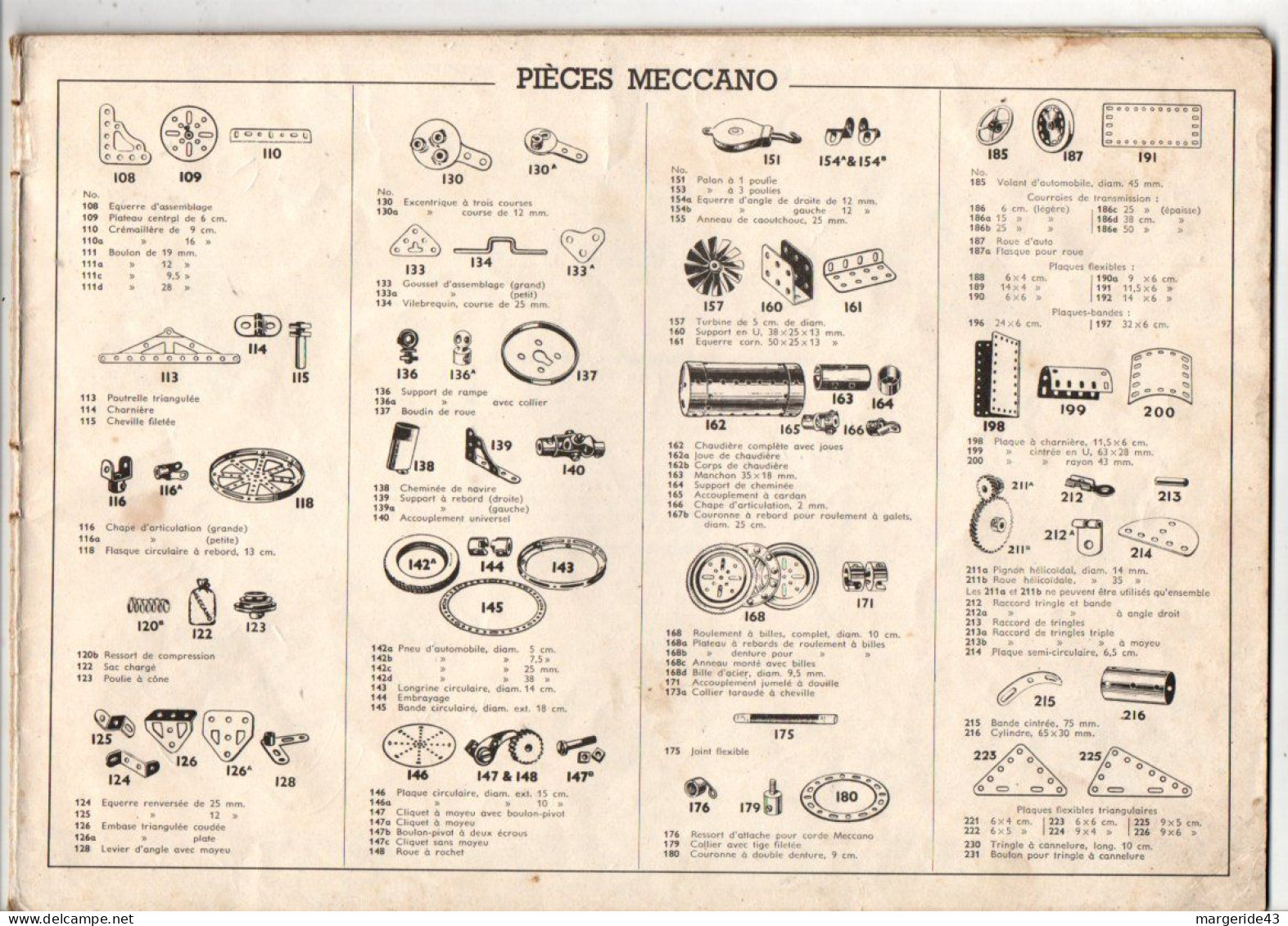 MECCANO CATALOGUE ET MANUEL D'INSTRUCTION N°2