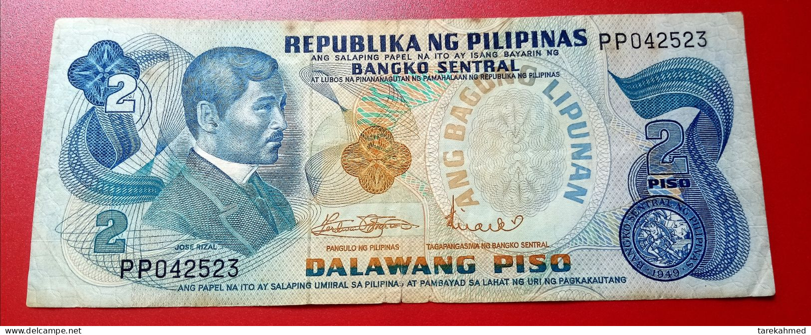 Philippines, 2 Piso, Jose Rizal, ND (1970) Pick 152a, Sign 8, Perfect - Philippines