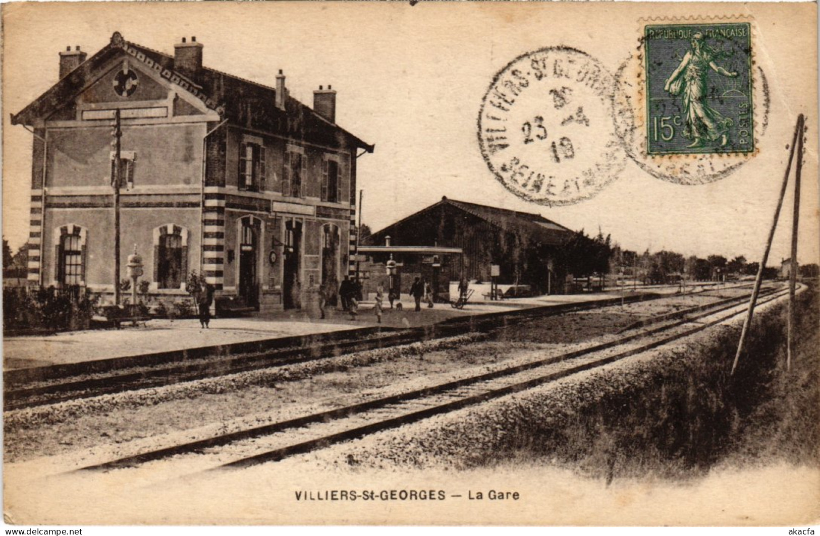 CPA VILLIERS-SAINT-GEORGES La Gare (1328843) - Villiers Saint Georges