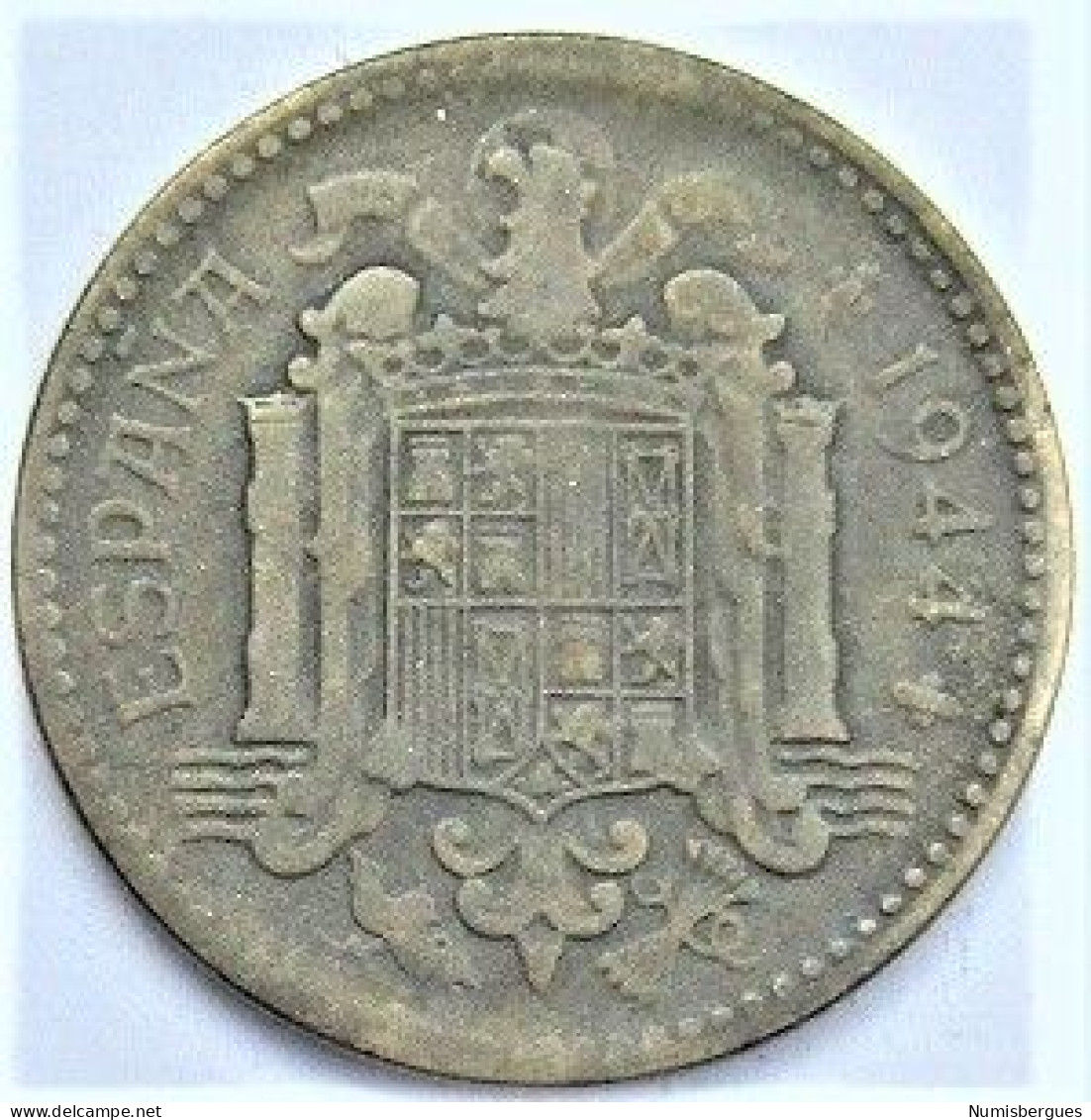 Pièce De Monnaie 1 Peseta 1944 - 1 Peseta