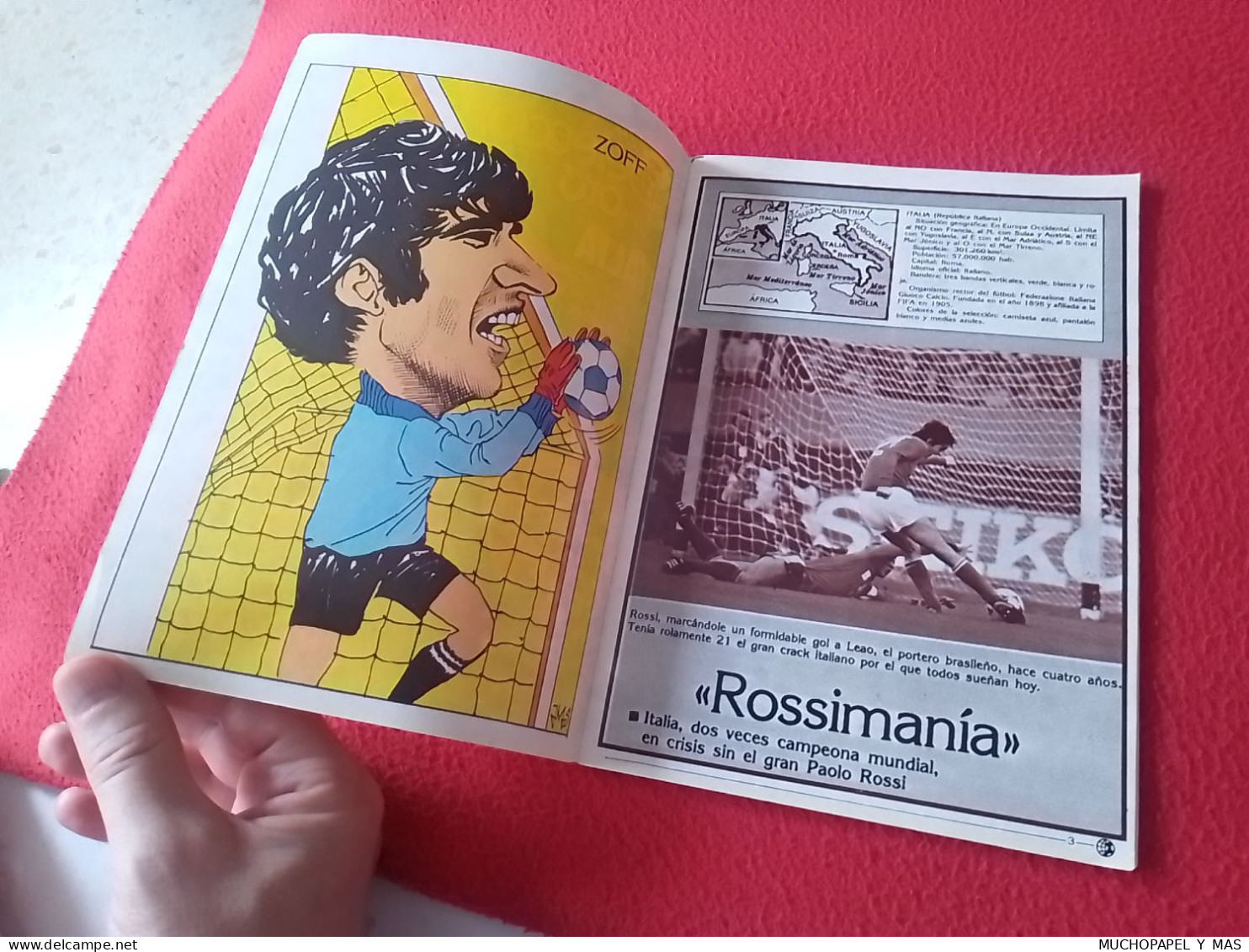 ANTIGUA REVISTA MAGAZINE FÚTBOL 24 SELECCIONES DE ORO ESPAÑA 82 Nº 8 ITALIA PAOLO ROSSI CALCIO...ETC ITALY..NARANJITO... - [4] Thèmes