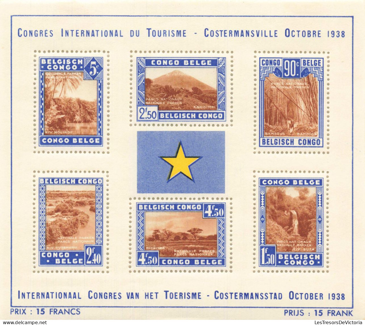 Congo Belge - 1938 - Bloc - COB BL 2* - Cote 80 - Blocs