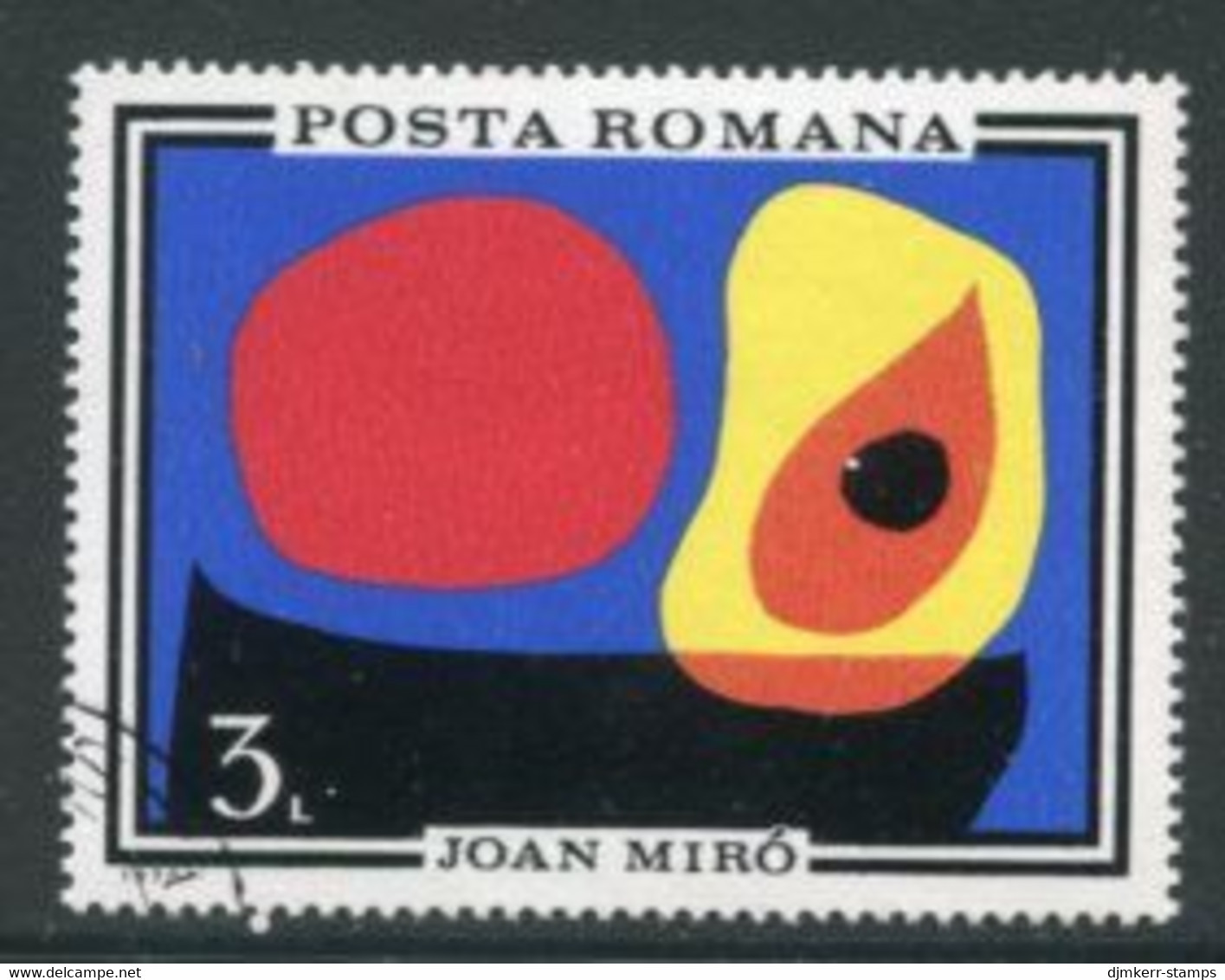 ROMANIA 1970 Miro Painting Used.  Michel 2904 - Gebruikt