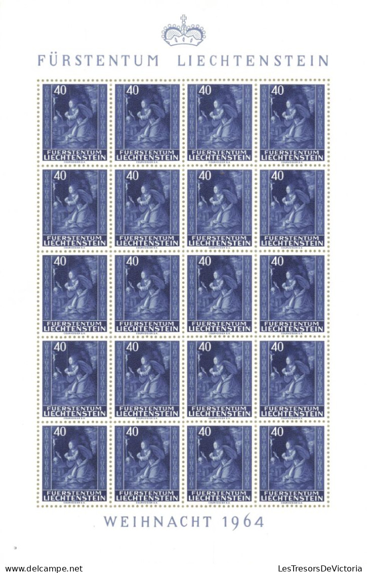 Liechtenstein - Bloc MNH ** - 1964 - Weihnacht 40 - Bleu - Unused Stamps