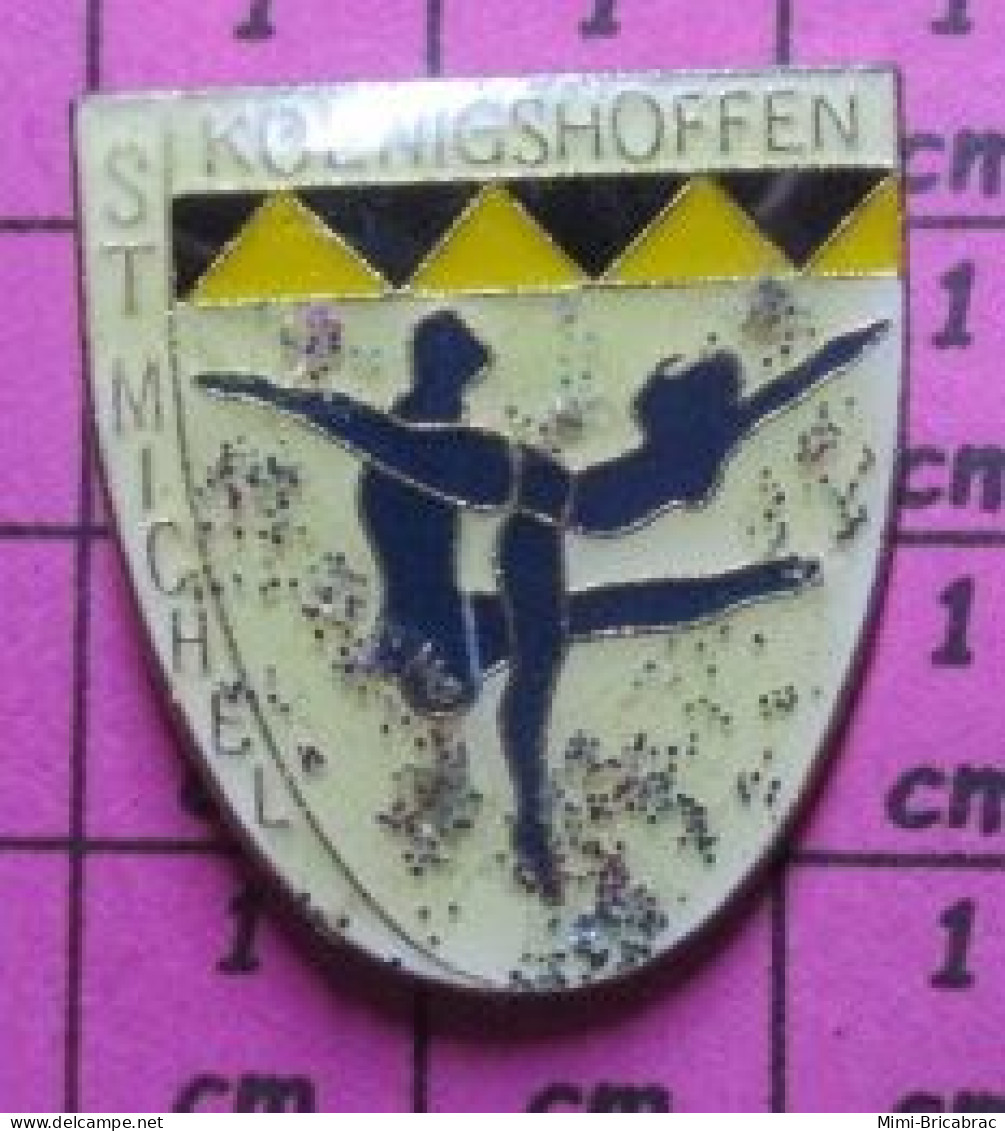 211c Pins Pin's  / Rare Et De Belle Qualité / SPORTS / CLUB GYMNASTIQUE  ST MICHEL DE KOENIGSHOFFEN - Gymnastik