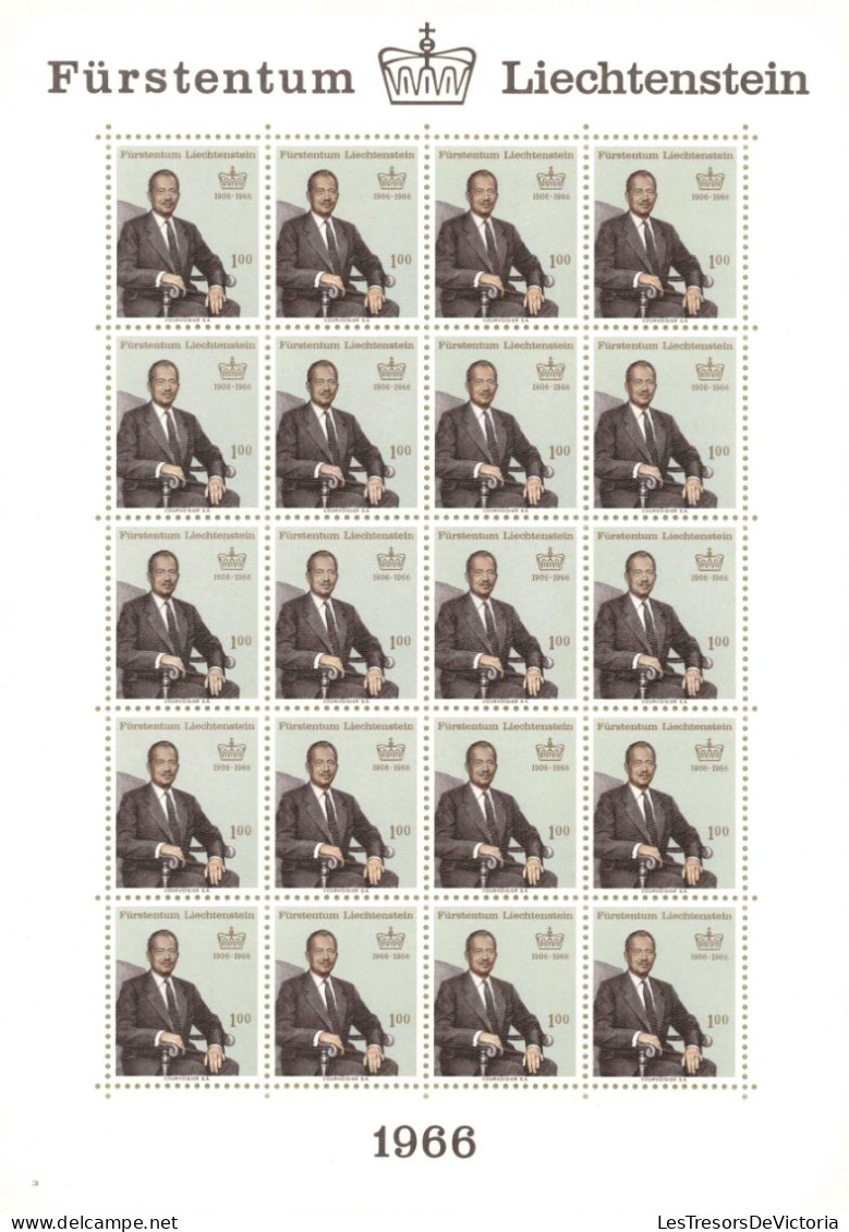 Liechtenstein - Bloc MNH ** - 1966 - Le Roi 1906-1966 1,00 - Unused Stamps