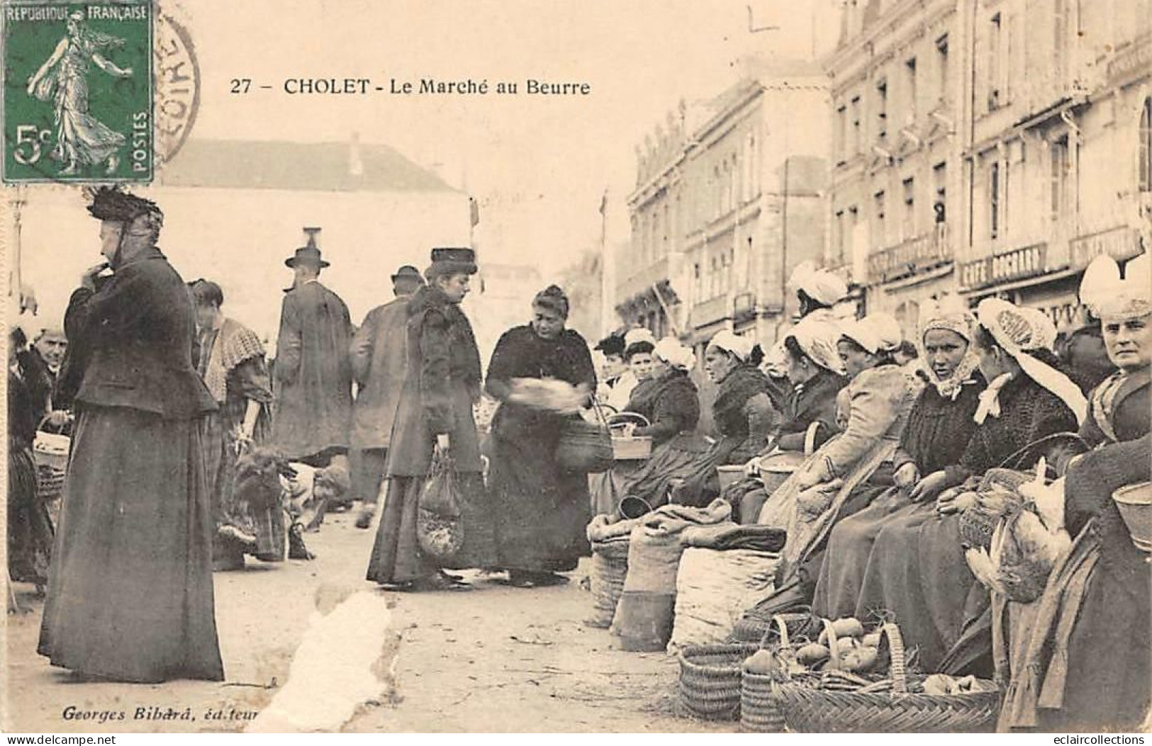 Cholet         49          Les Marchés  .. Le  Marché Au Beurre       N° 27    (Voir Scan) - Cholet