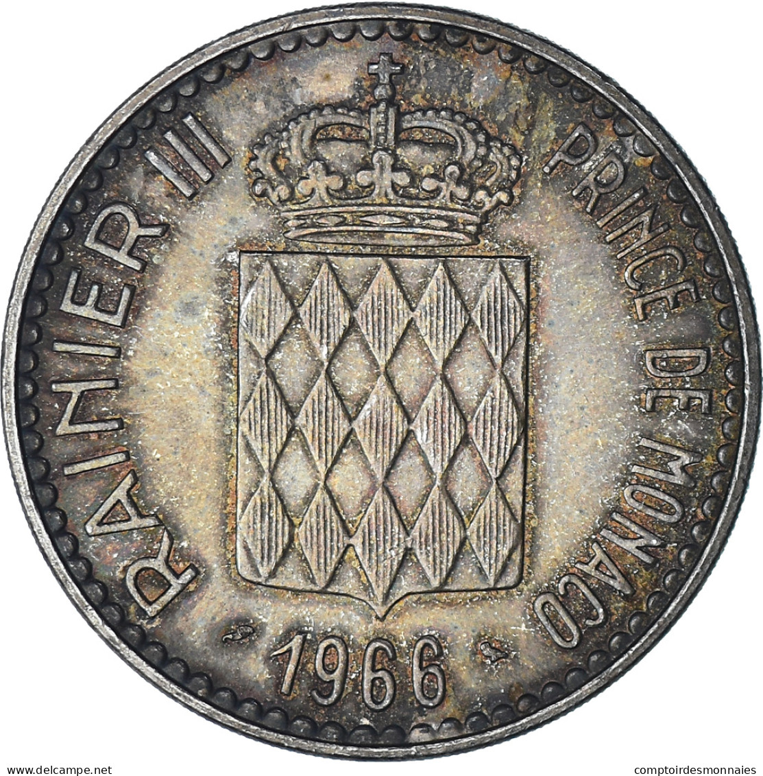 Monnaie, Monaco, Rainier III, 10 Francs, 1966, Monnaie De Paris, SPL, Argent - 1960-2001 Nouveaux Francs