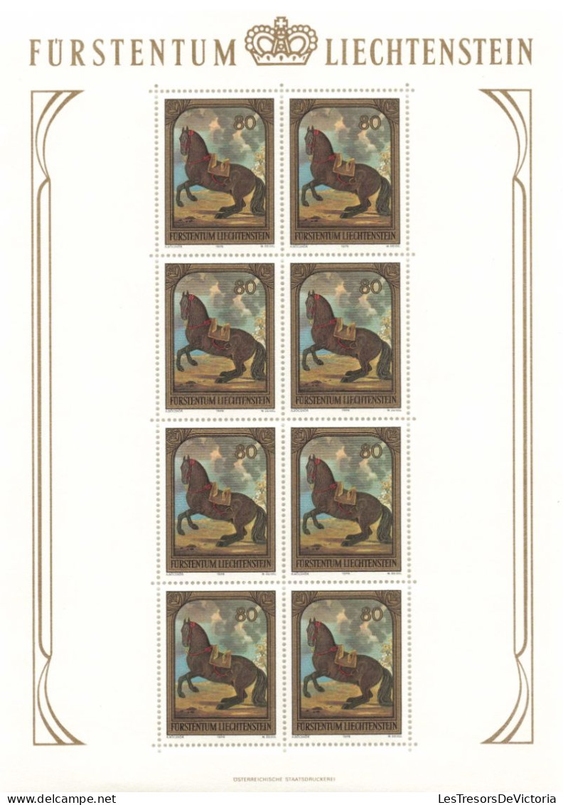 Liechtenstein - Bloc MNH ** - 1978 - Cheval Marron 80 - Unused Stamps