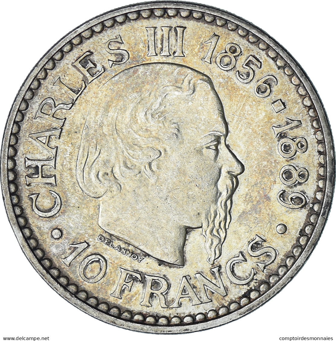 Monnaie, Monaco, Rainier III, 10 Francs, 1966, Monnaie De Paris, SUP+, Argent - 1960-2001 Nouveaux Francs