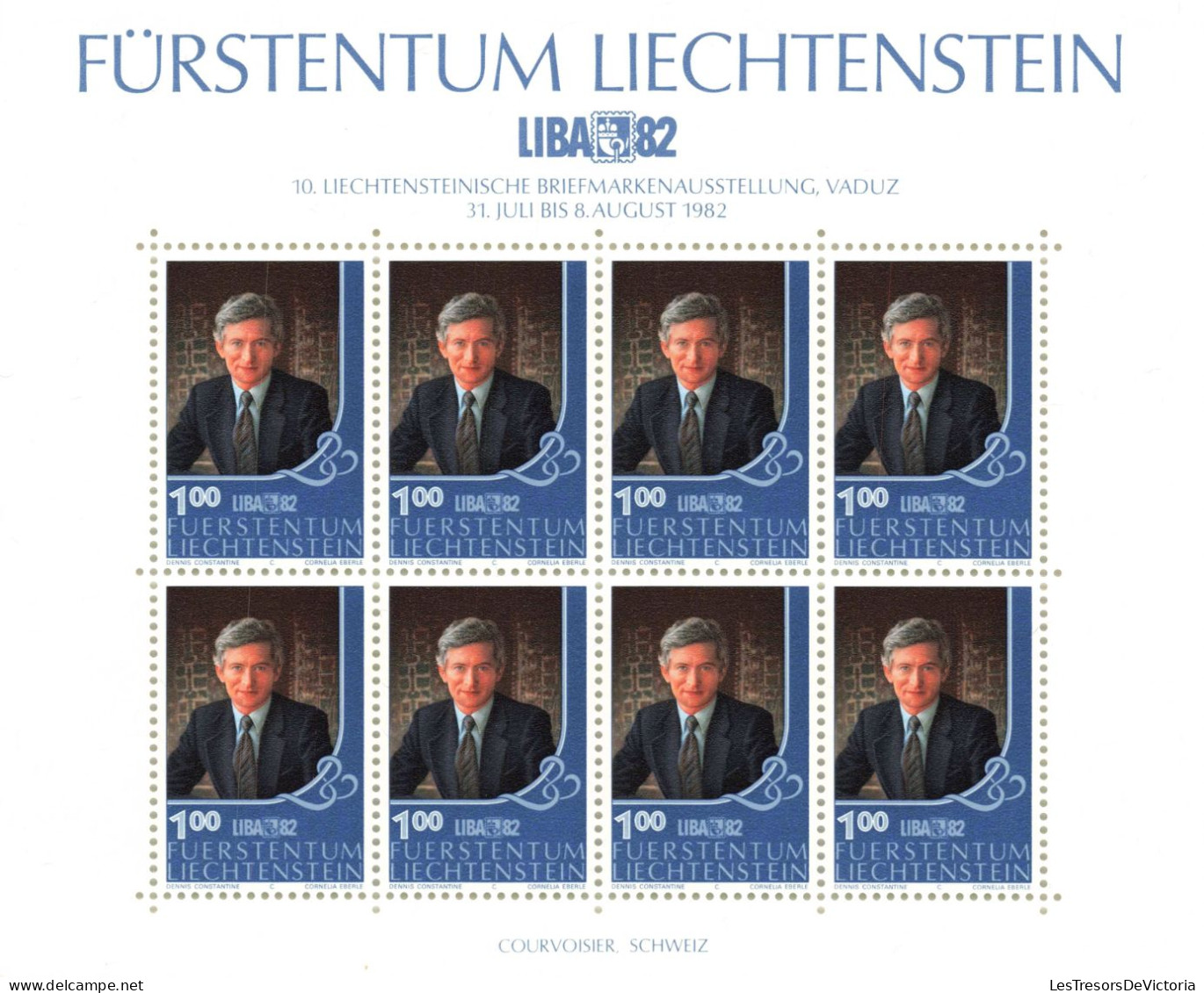 Liechtenstein - Bloc MNH ** - 1982 - 10. Liechtesteinische Breifmarkensausstellung Vaduz - 31. Juli Bis 8. August 1982 - Neufs