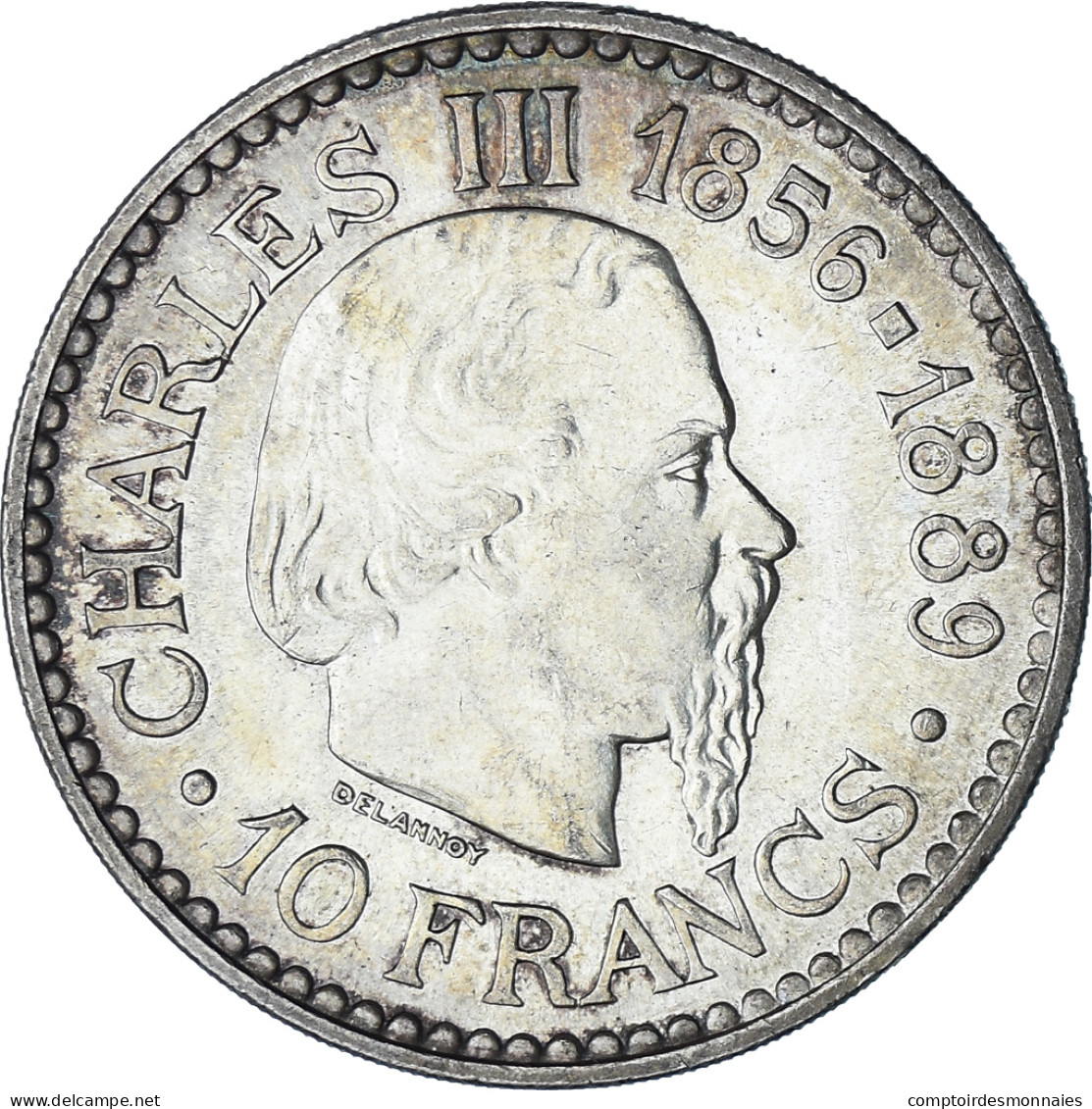 Monnaie, Monaco, Rainier III, 10 Francs, 1966, Monnaie De Paris, SUP+, Argent - 1960-2001 Nouveaux Francs