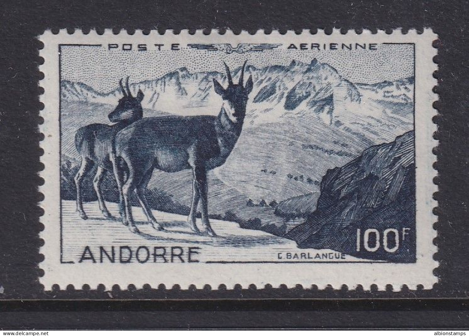 Andorra, Scott C1 (Yvert PA1), MLH - Poste Aérienne