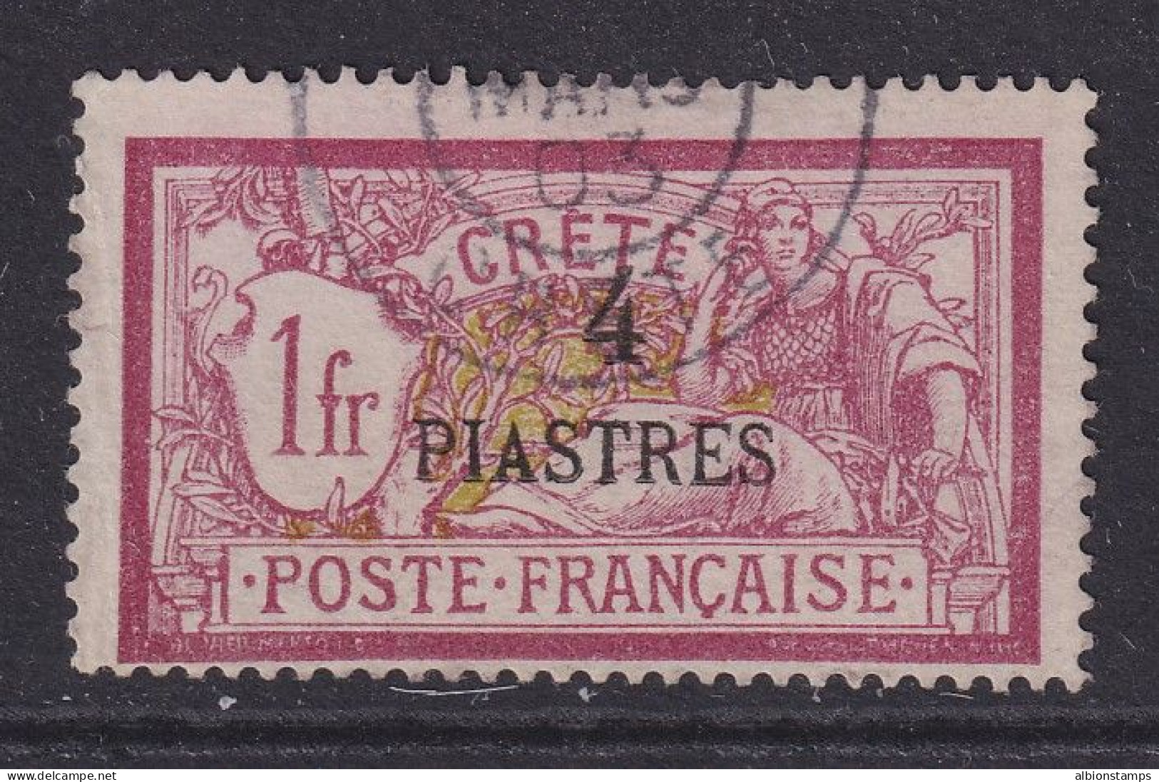 Crete (French), Scott 18 (Yvert 18), Used - Usati