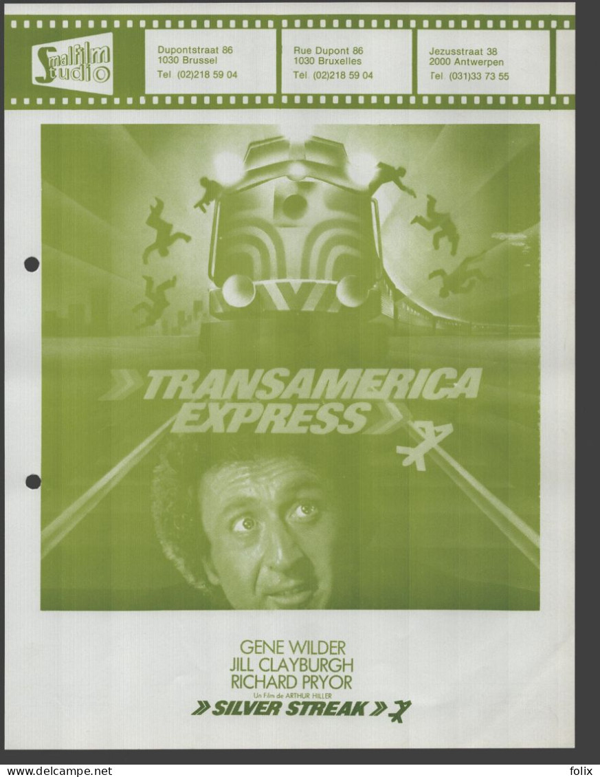 Transamerica Express - Quarto 22 X 28 Cm Smalfilm Studio Promotional Poster / Affiche With Synopsis - Affiches & Posters