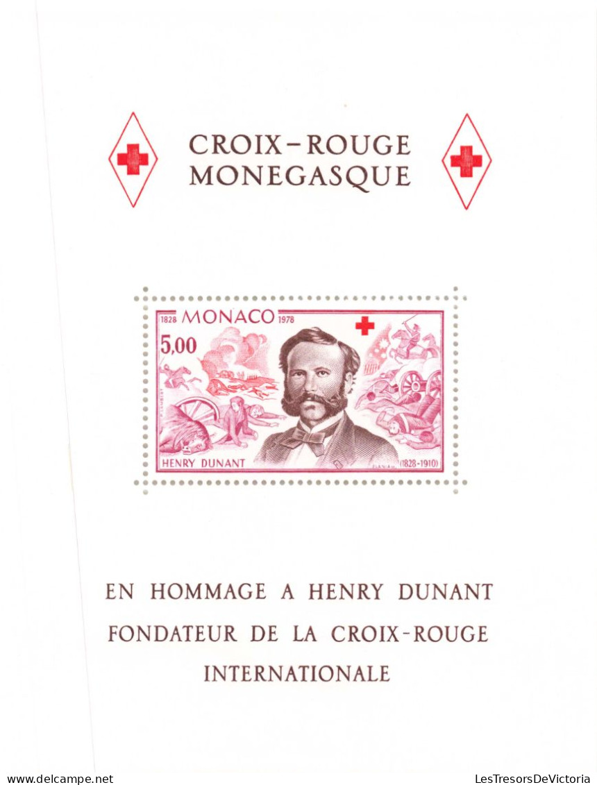 Monaco - Blocs MNH * - 1828-1910 - Croix Rouge Monégasque - En Hommage à Henry Dunant Fondateur De La Croix Rouge Inter. - Blocks & Sheetlets