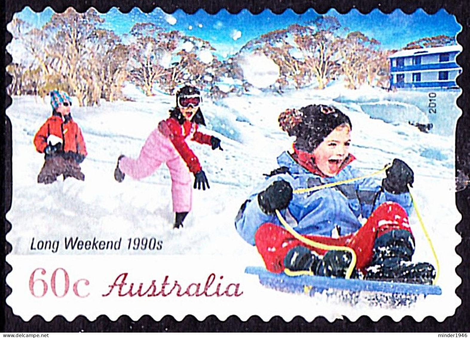 AUSTRALIA 2010 60c Multicoloured, Long Weekend 1990's Self-Adhesive FU - Used Stamps