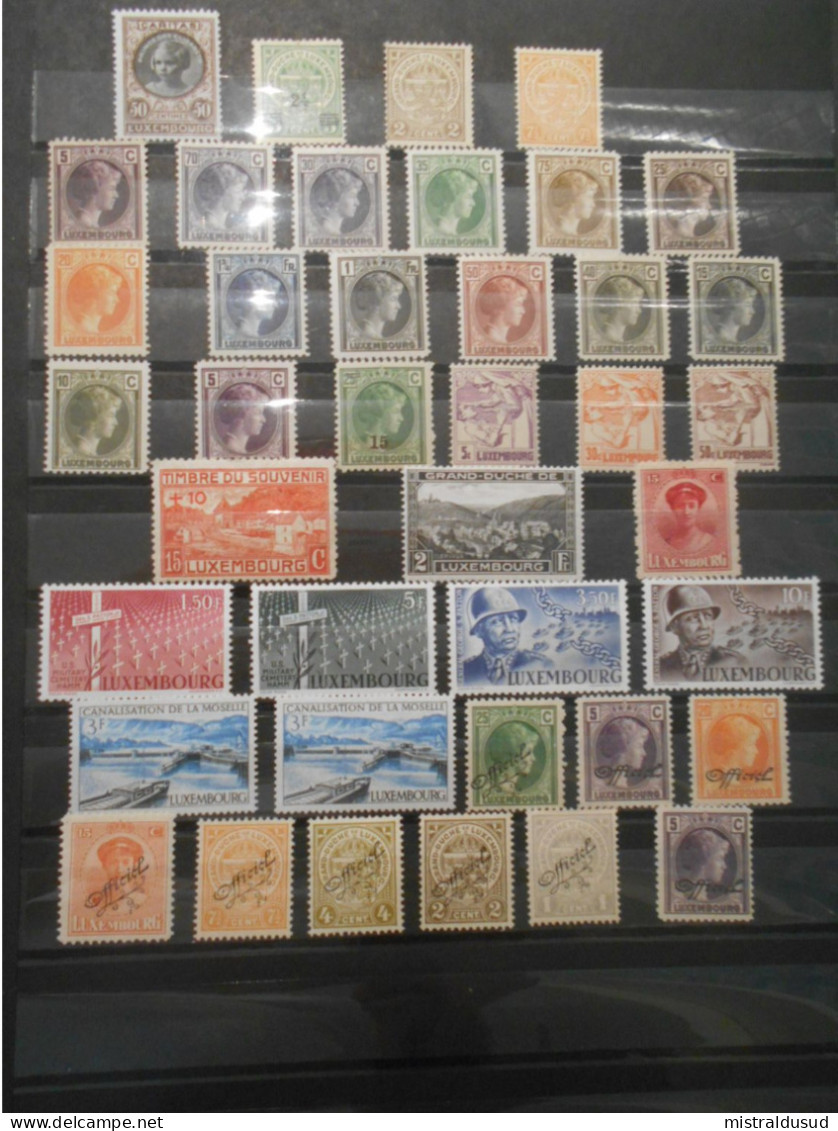 Luxembourg Collection , 40 Timbres Neufs - Collections