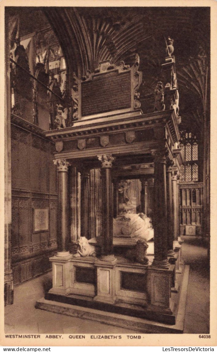 ROYAUME UNI - London - Westminster Abbey - Queen Elisabeth's Tomb - Carte Postale Ancienne - Westminster Abbey