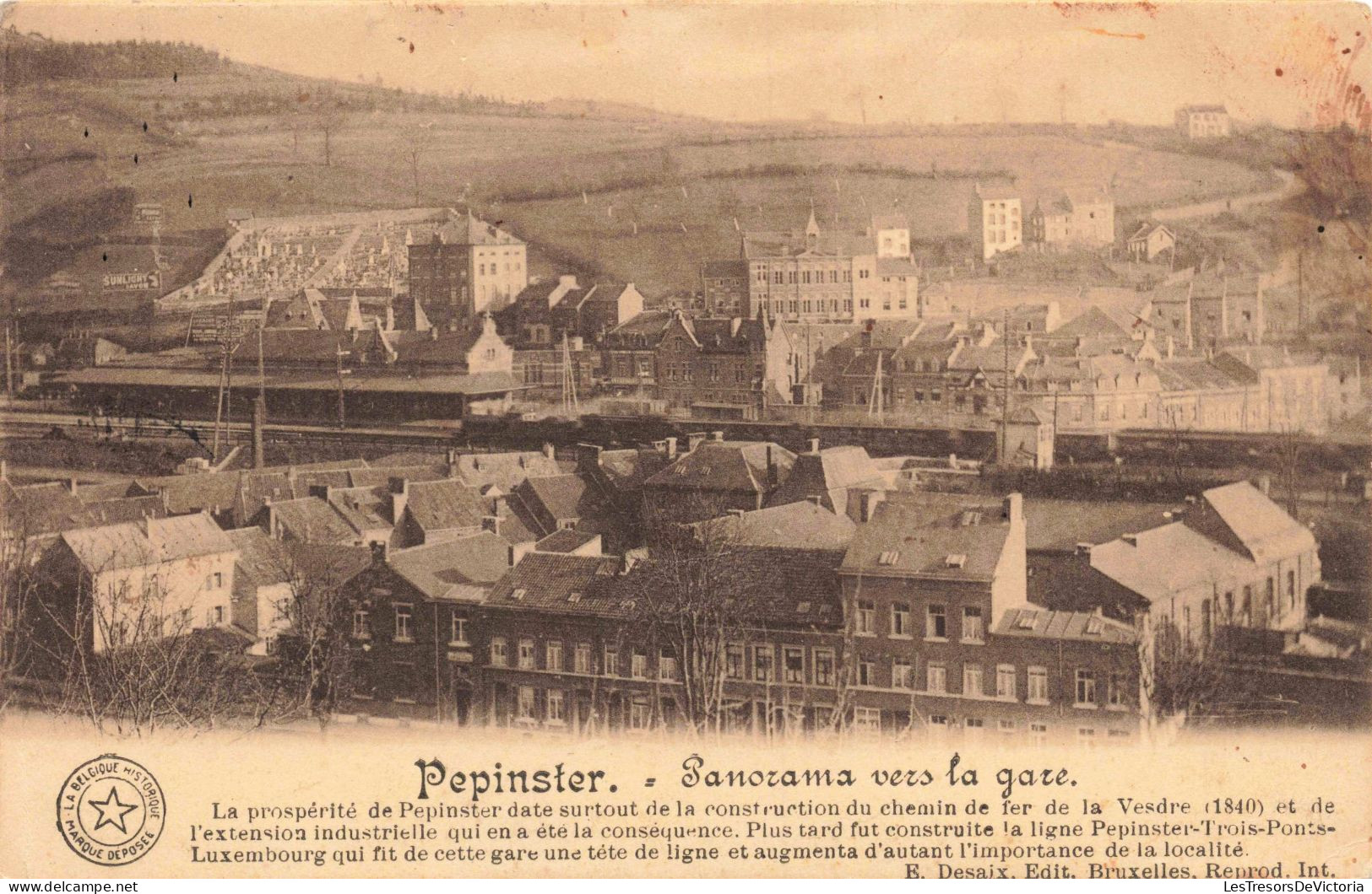 BELGIQUE - Pepinster - Panorama Vers La Gare - Carte Postale Ancienne - Verviers