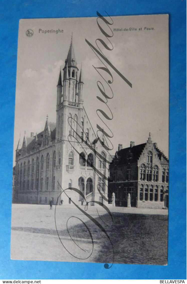 Poperinge     Hotel De Ville Et Poste  Gemeentehuis En Postkantoor - Autres & Non Classés