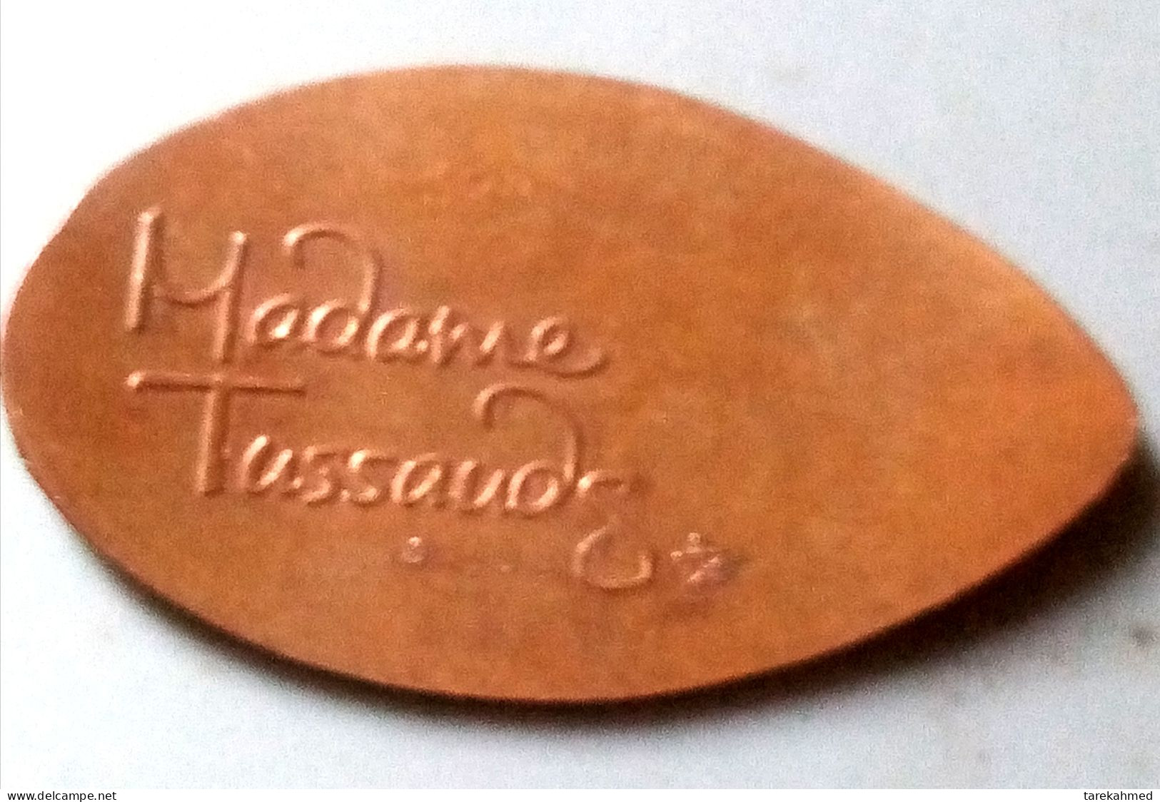 G.B. , (Maria Tussaud ) Madame Tussaud (London) Museum Rare Medal , Agouz - Adel