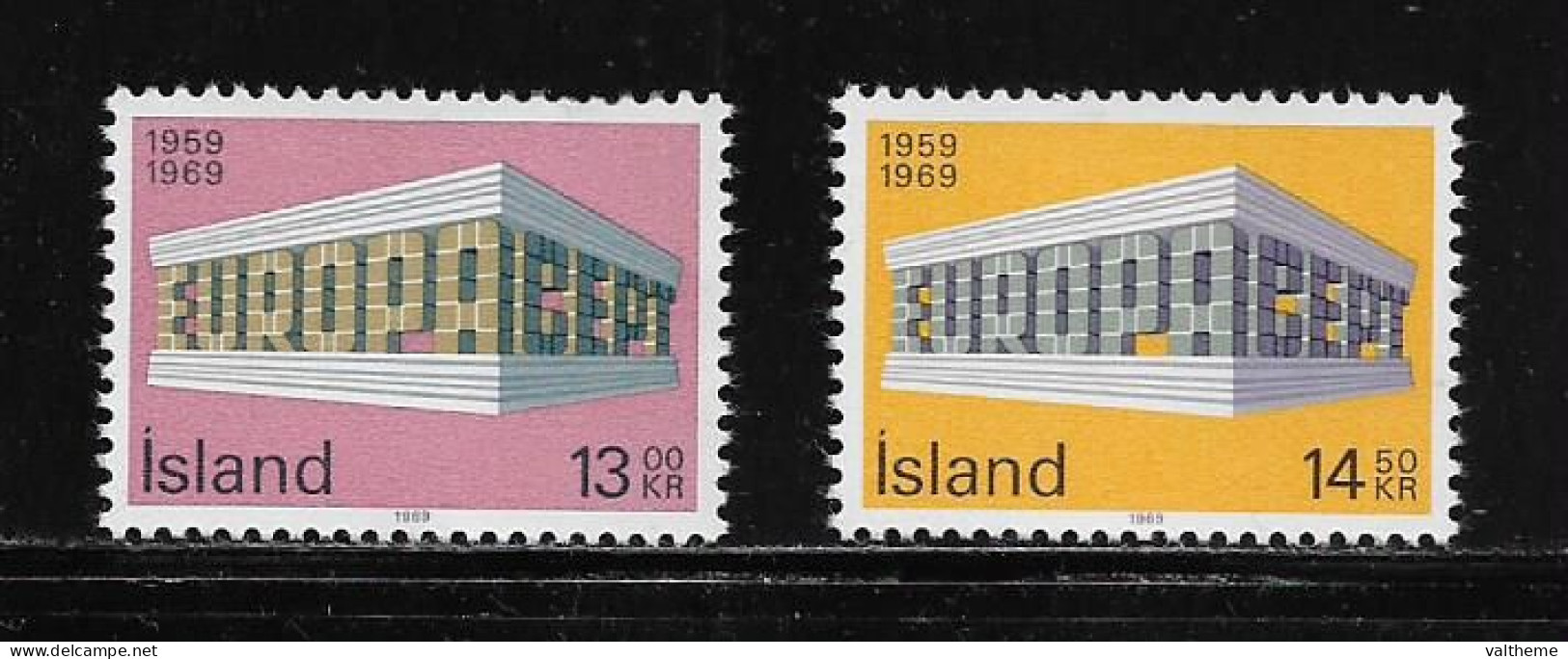 ISLANDE  ( EUIS- 625 )  1969   N° YVERT ET TELLIER  N° 383/384   N** - Unused Stamps