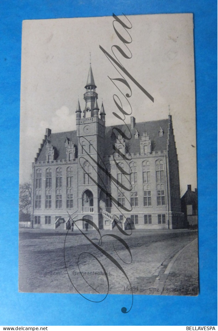 Maldegem Hotel De Ville Gemeentehuis 1909 - Autres & Non Classés