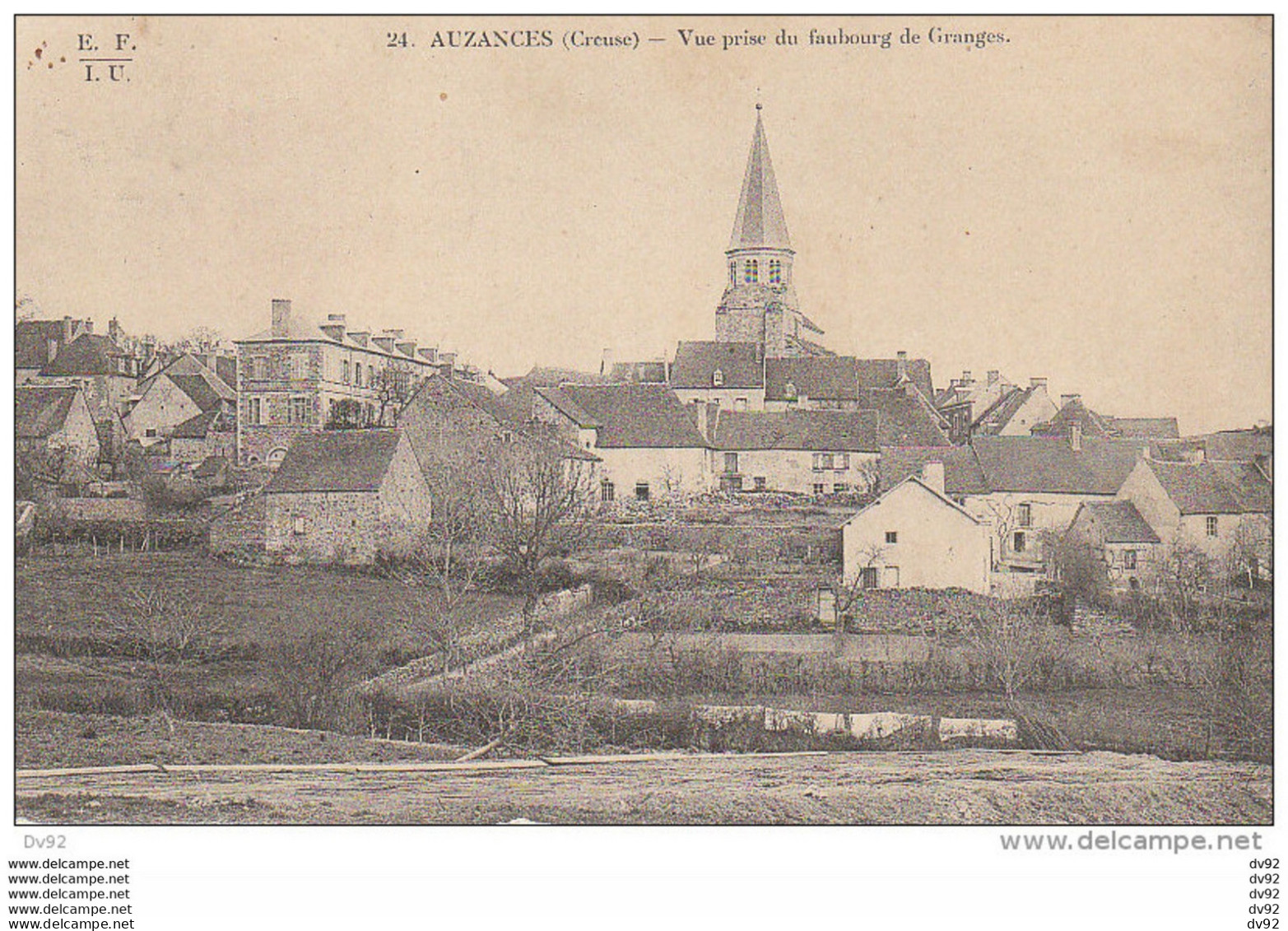 CREUSE AUZANCES VUE PRISE DU FAUBOURG DE GRANGES - Auzances