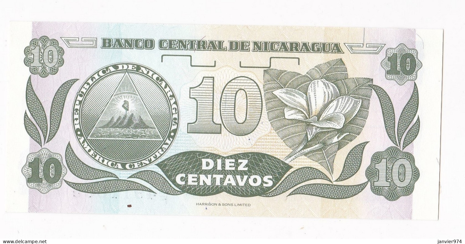 Nicaragua 10 Centavos De Cordoba , N° A/F 4911883, UNC - Nigeria