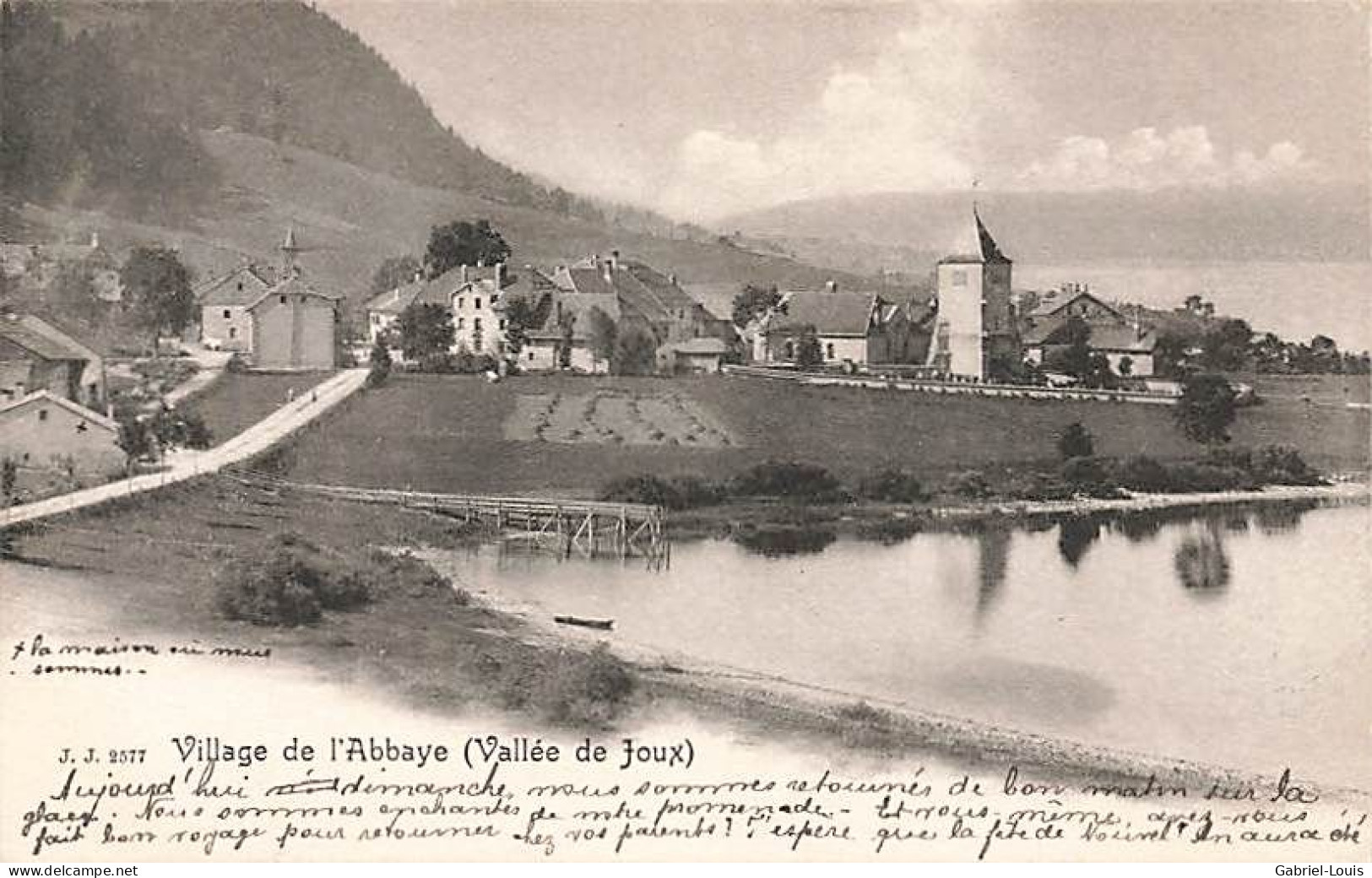 Village De L'Abbaye Vallée De Joux 1904 - L'Abbaye