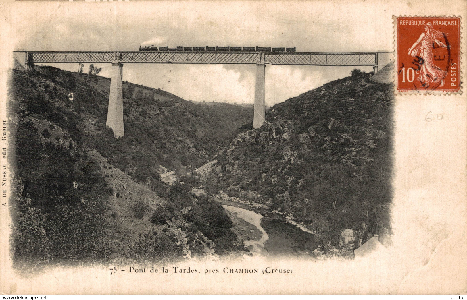 N°108832 -cpa Pont De La Tardes -près Chambon- - Ouvrages D'Art