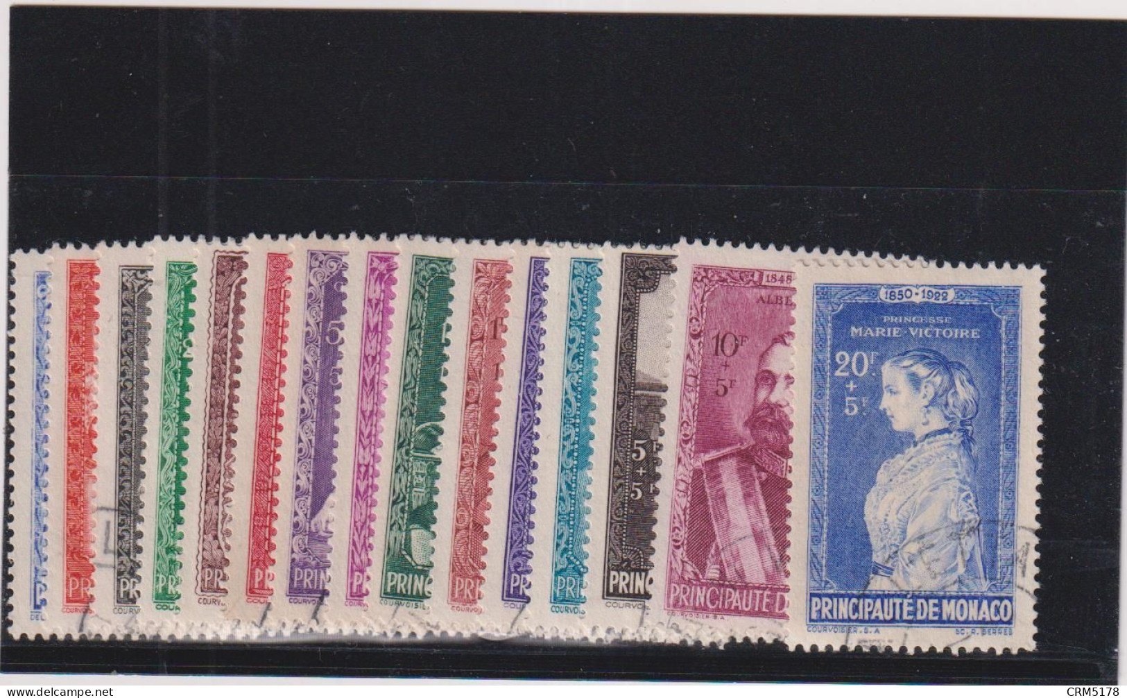 MONACO-SERIE TP N° 234/248-OB-TB-1942 - Used Stamps