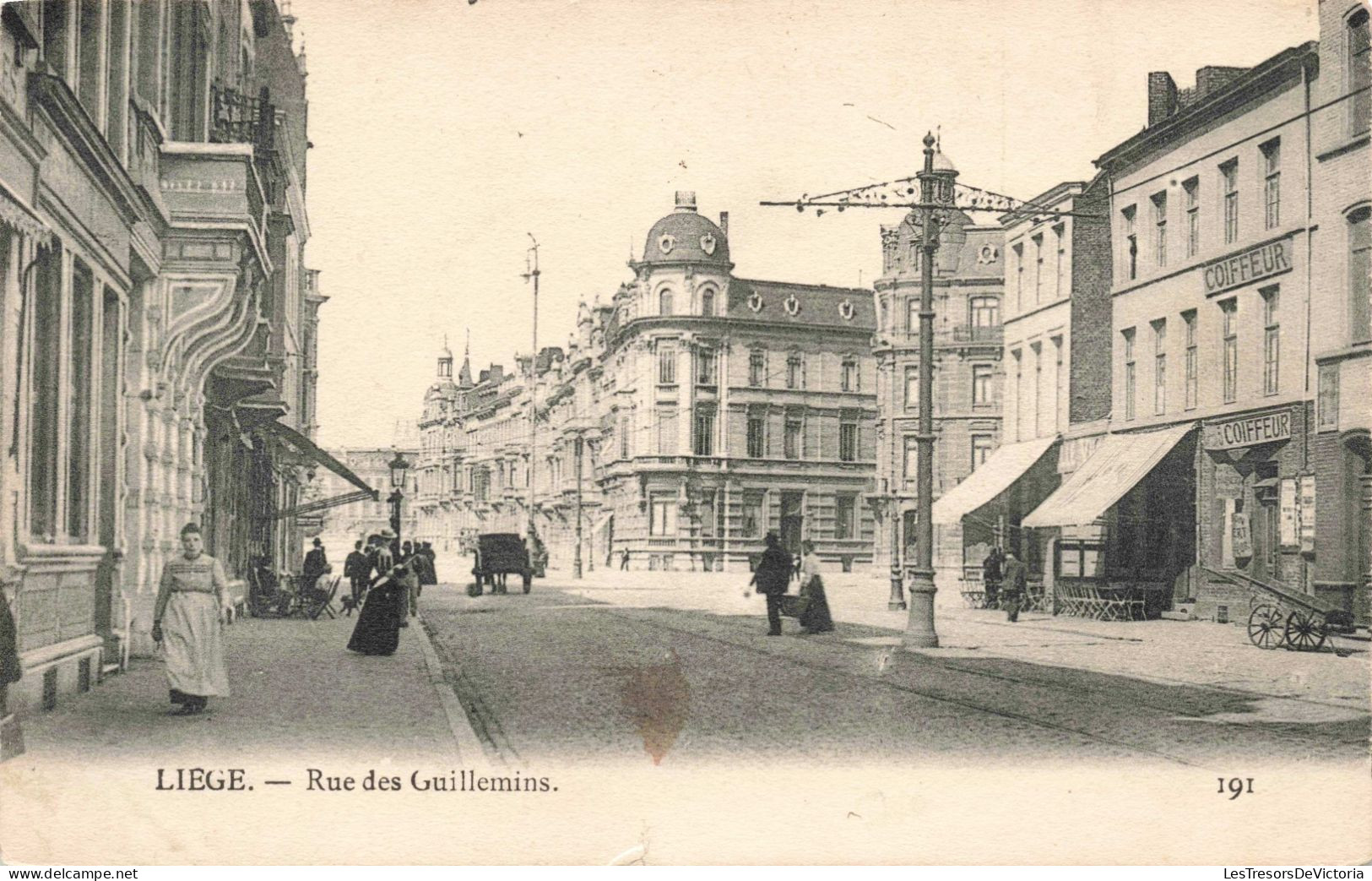 Belgique - Liège - Rue Des Guillemins - Animé - Carte Postale Ancienne - Liege