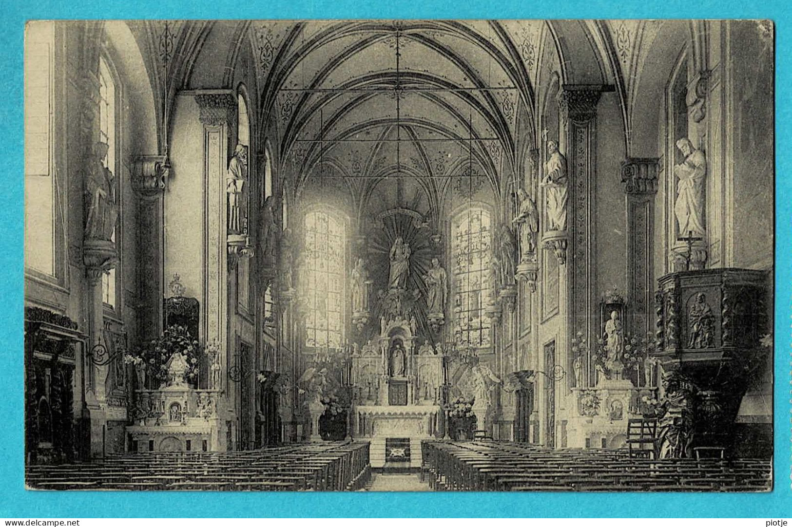* Eeklo - Eecloo (Oost Vlaanderen) * (Nels, Ern Thill) Institut Notre Dame Aux Epines, église, Kerk, Church, Kirche, Old - Eeklo