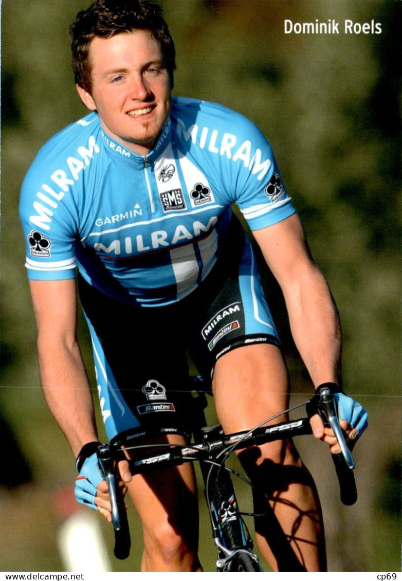 Carte Cyclisme Cycling Ciclismo サイクリング Format Cpm Equipe Cyclisme Pro Team Milram Dominik Roels Allemagne Superbe.Etat - Cycling