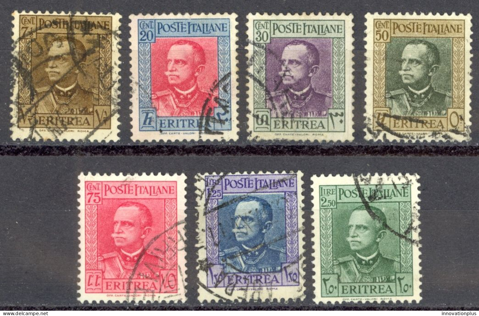 Eritrea Sc# 150-157 (no 40c) Used 1931 Victor Emmanuel III - Erythrée