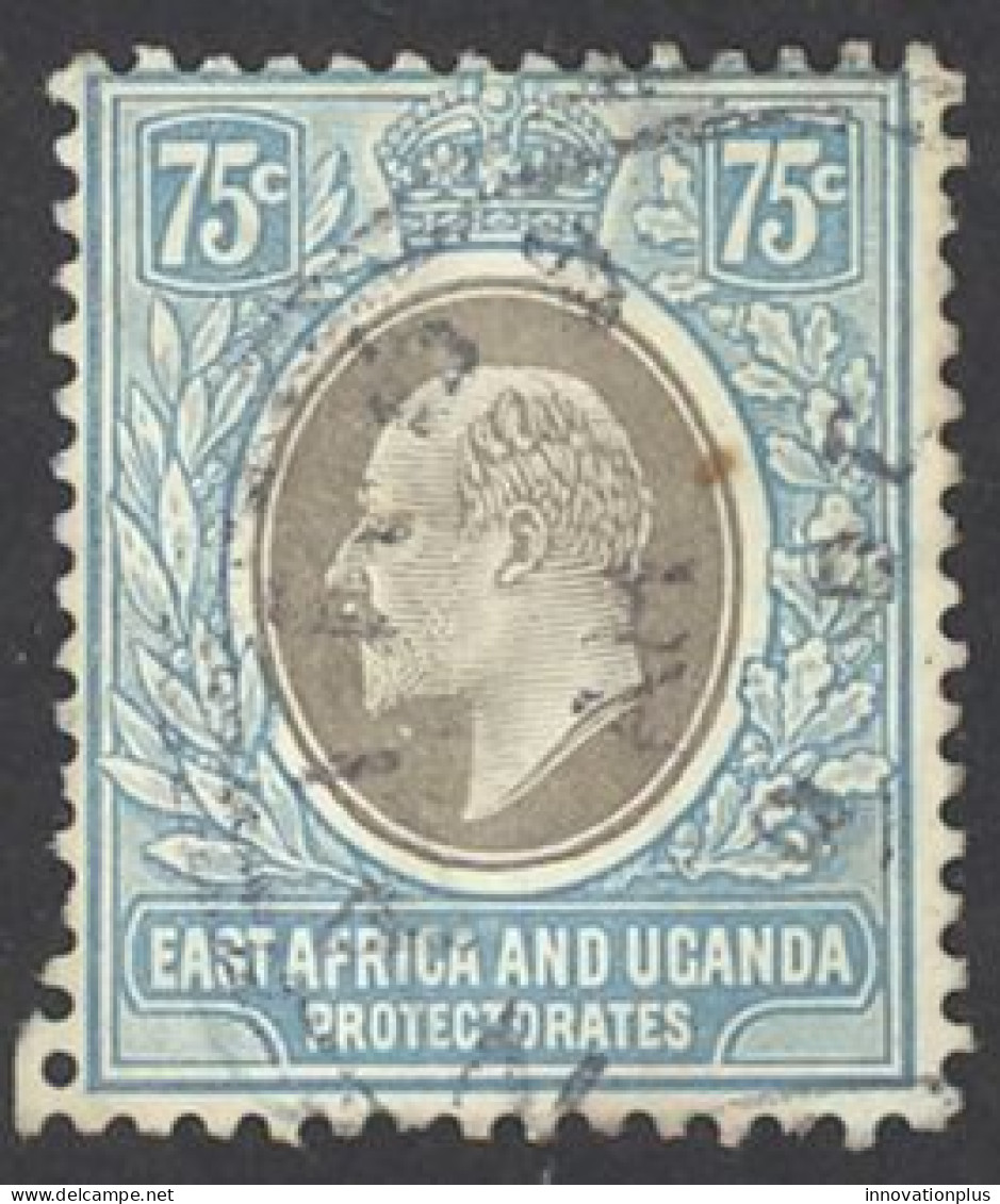 East Africa & Uganda Sc# 39 Used 1908 75c King Edward VII - Protettorati De Africa Orientale E Uganda
