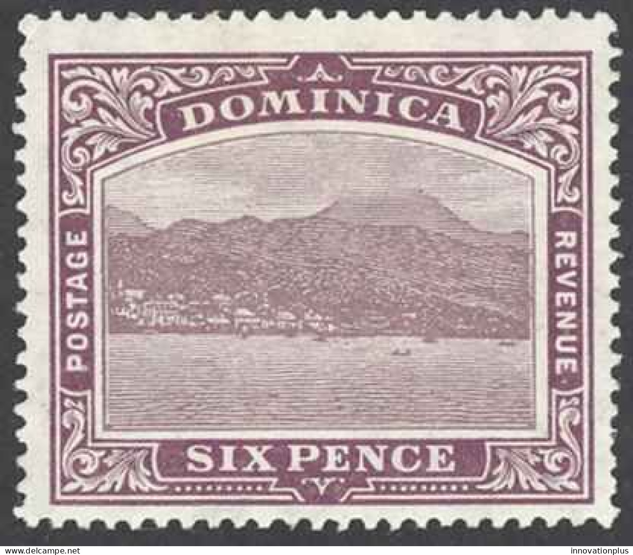 Dominica Sc# 42 MH 1909 6p Violet & Dull Violet Roseau - Dominica (...-1978)