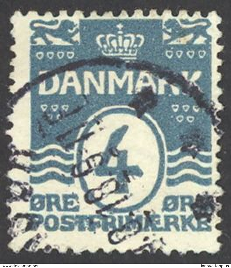 Denmark Sc# 60a Used (perf 14x14.5) 1917 4o Numerals - Gebruikt