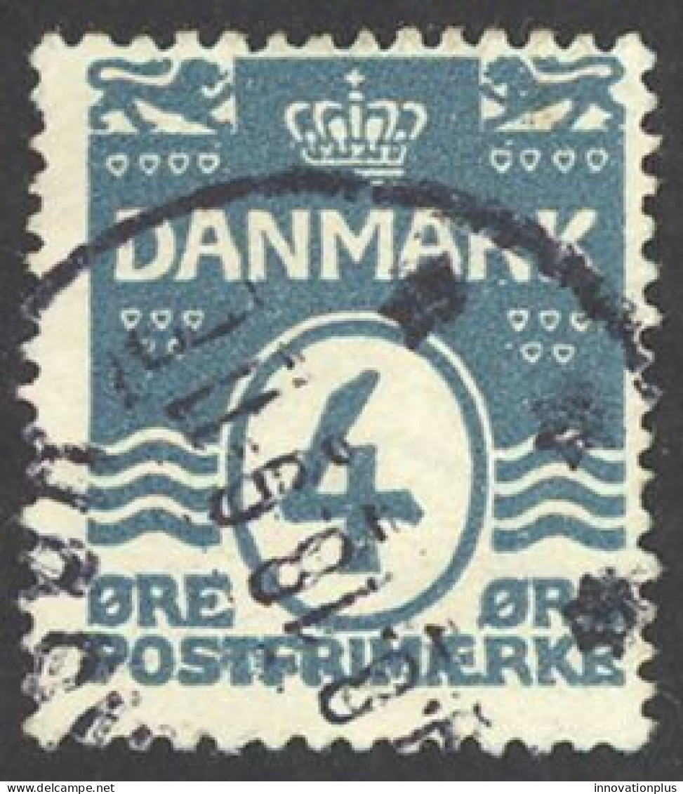 Denmark Sc# 60a Used (perf 14x14.5) 1917 4o Numerals - Oblitérés