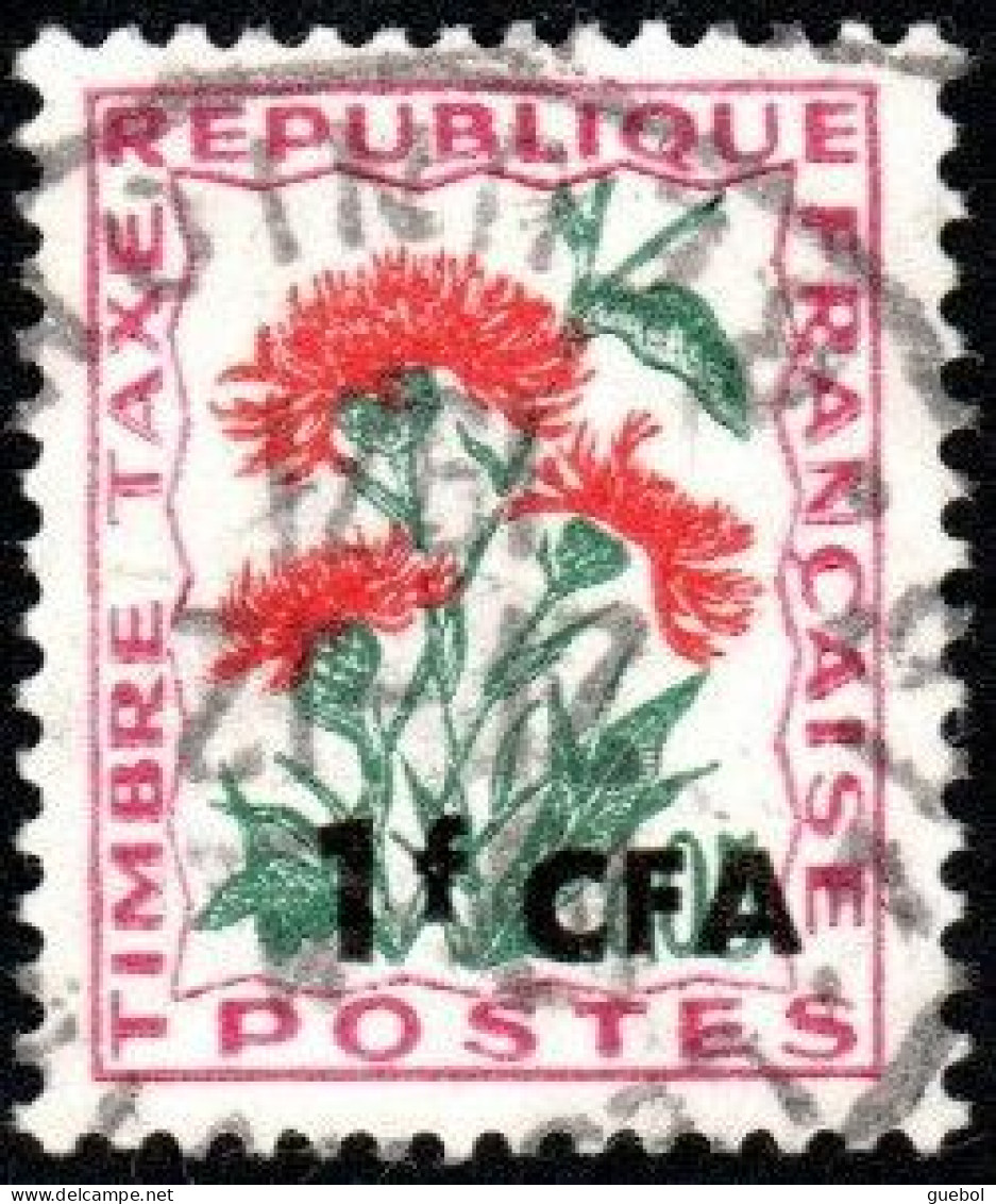 Réunion Obl. N° Taxe 48 - Fleur Des Champs - La Centaure Jacée - Strafport