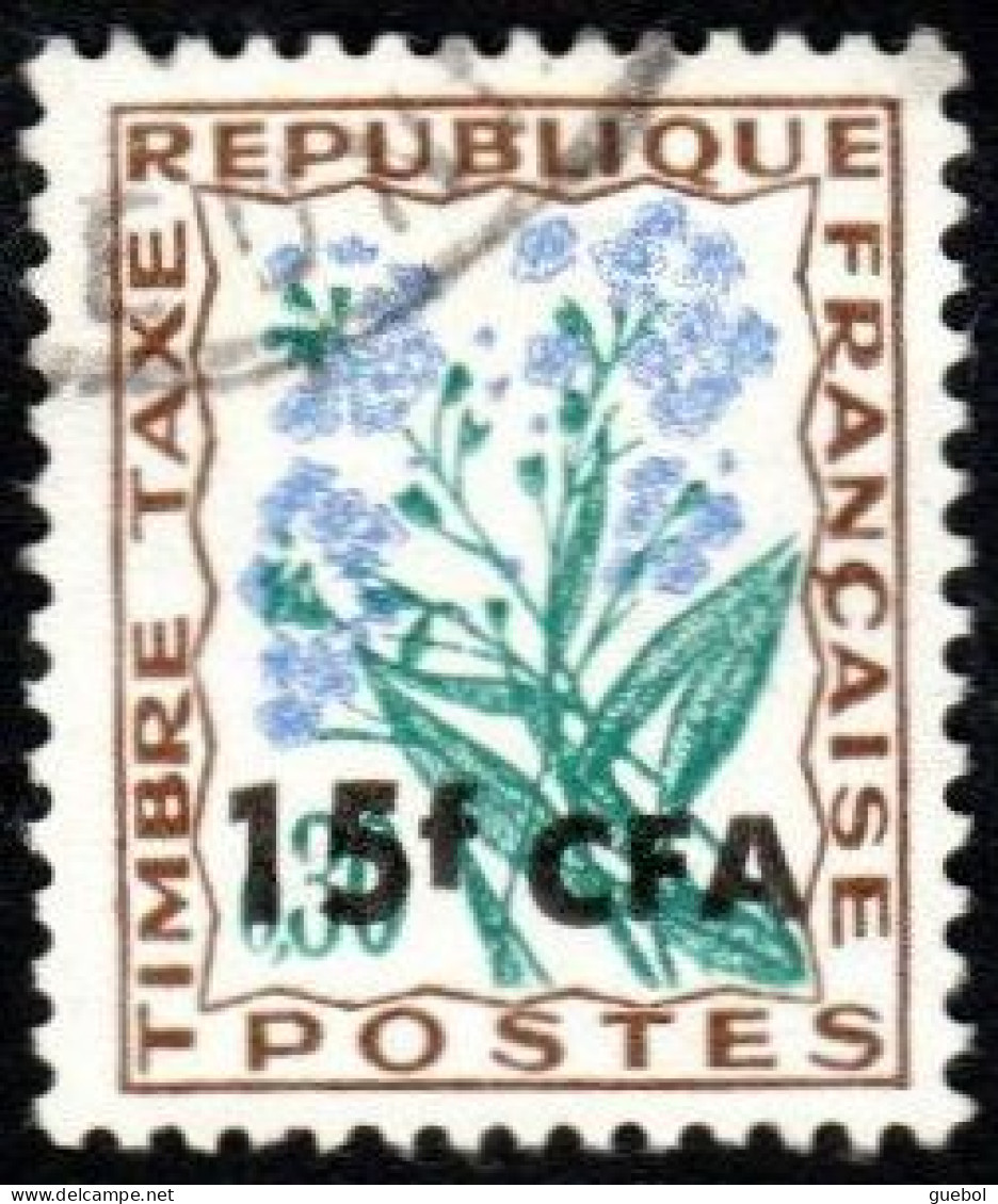 Réunion Obl. N° Taxe 51 - Fleur Des Champs -  Fleur Des Champs - Myosotis - Timbres-taxe