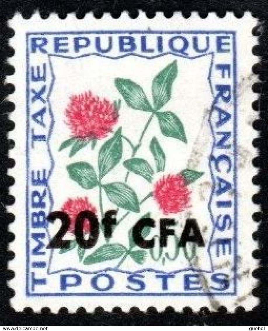 Réunion Obl. N° Taxe 52 - Fleur Des Champs - Trefle - Portomarken