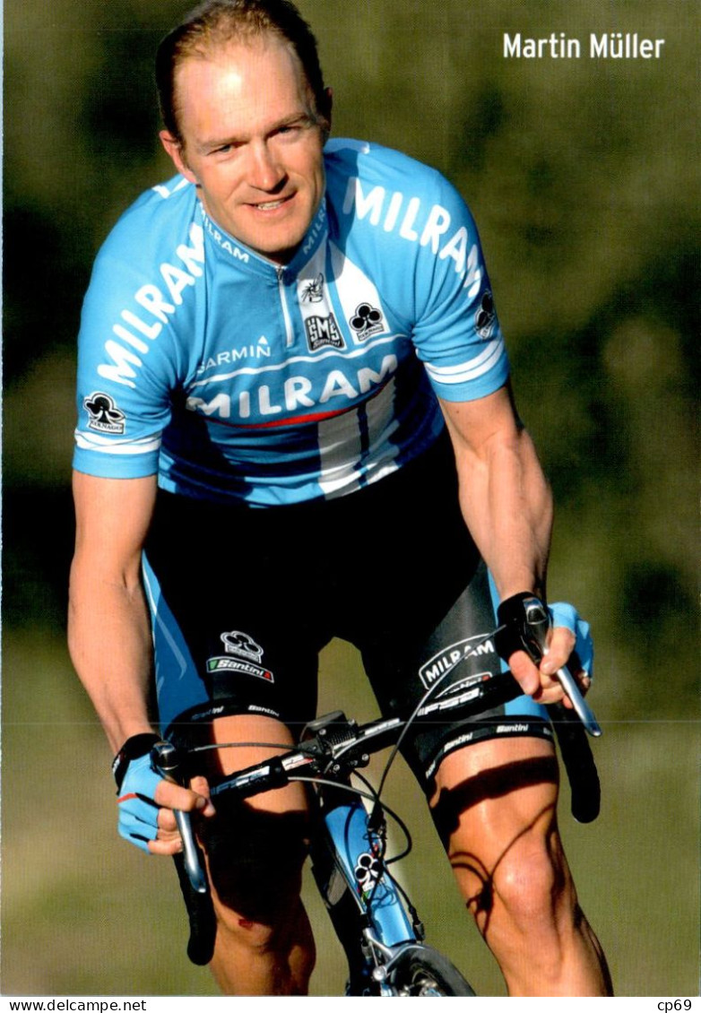 Carte Cyclisme Cycling Ciclismo サイクリング Format Cpm Equipe Cyclisme Pro Team Milram Martin Müller Allemagne Superbe.Etat - Radsport