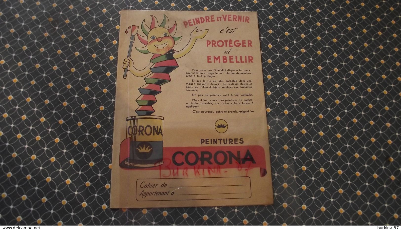 PROTEGE Cahier Peintures CORONA - Pinturas