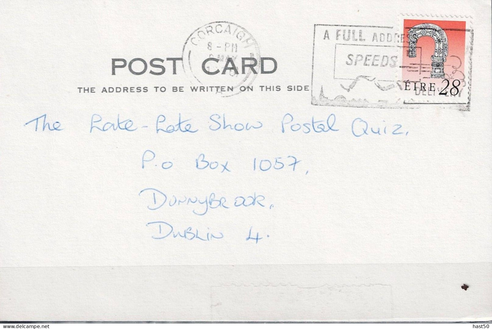 Irland Ireland Irlande - Postkarte Mit Bischofsstab Von Lismore (MiNr: 750) 1996 - Storia Postale