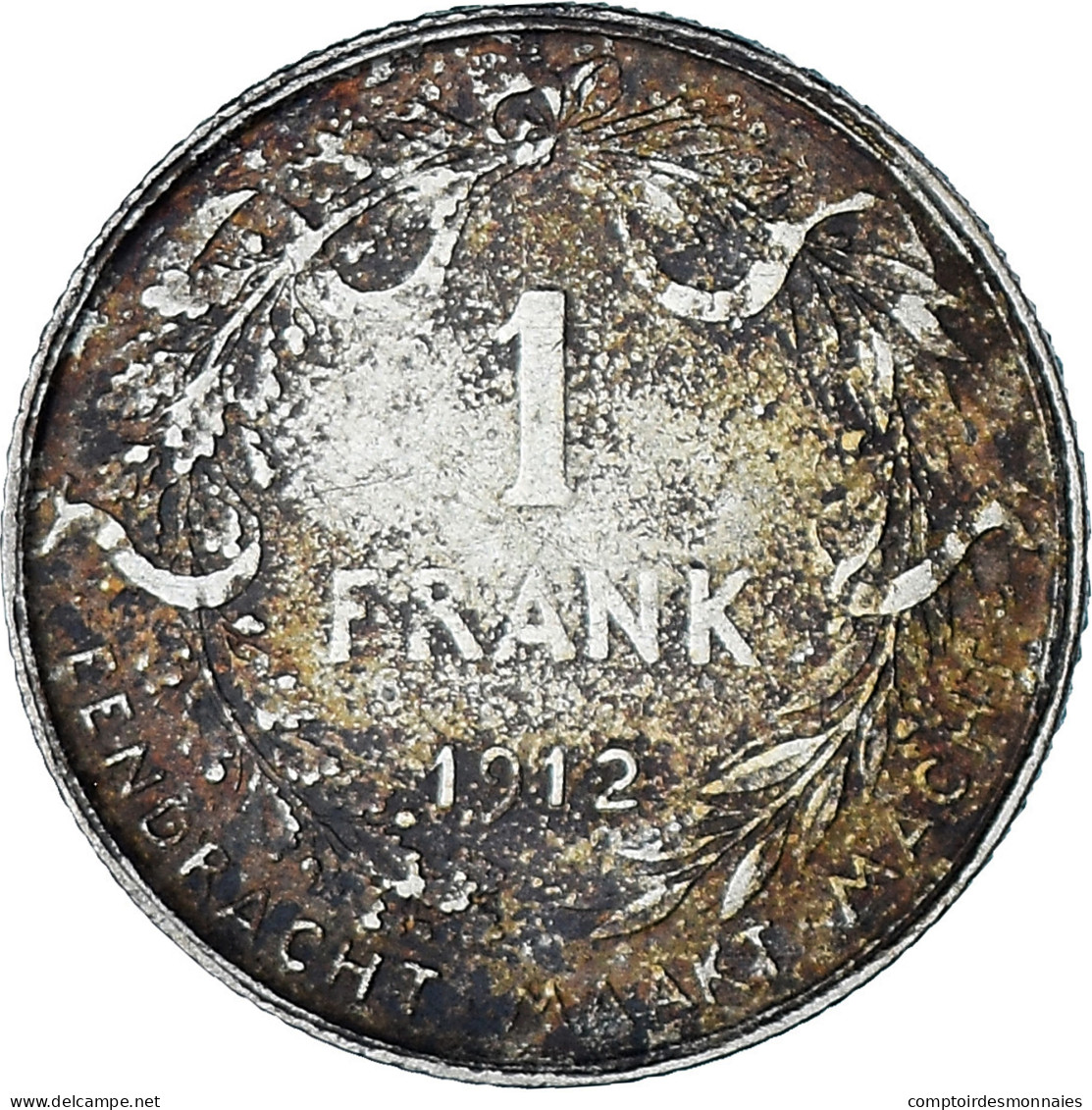 Monnaie, Belgique, Franc, 1912, TB, Argent, KM:73.1 - 1 Franco